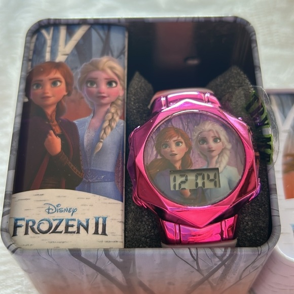 Disney Other - Disney Frozen II Pink Flashing Digital Watch